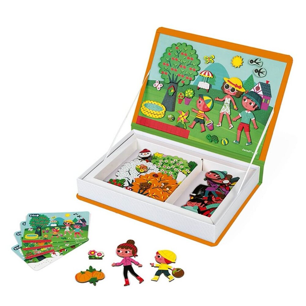 New Sealed Janod Magneti’Book 4 Seasons • 3 to 8 Years